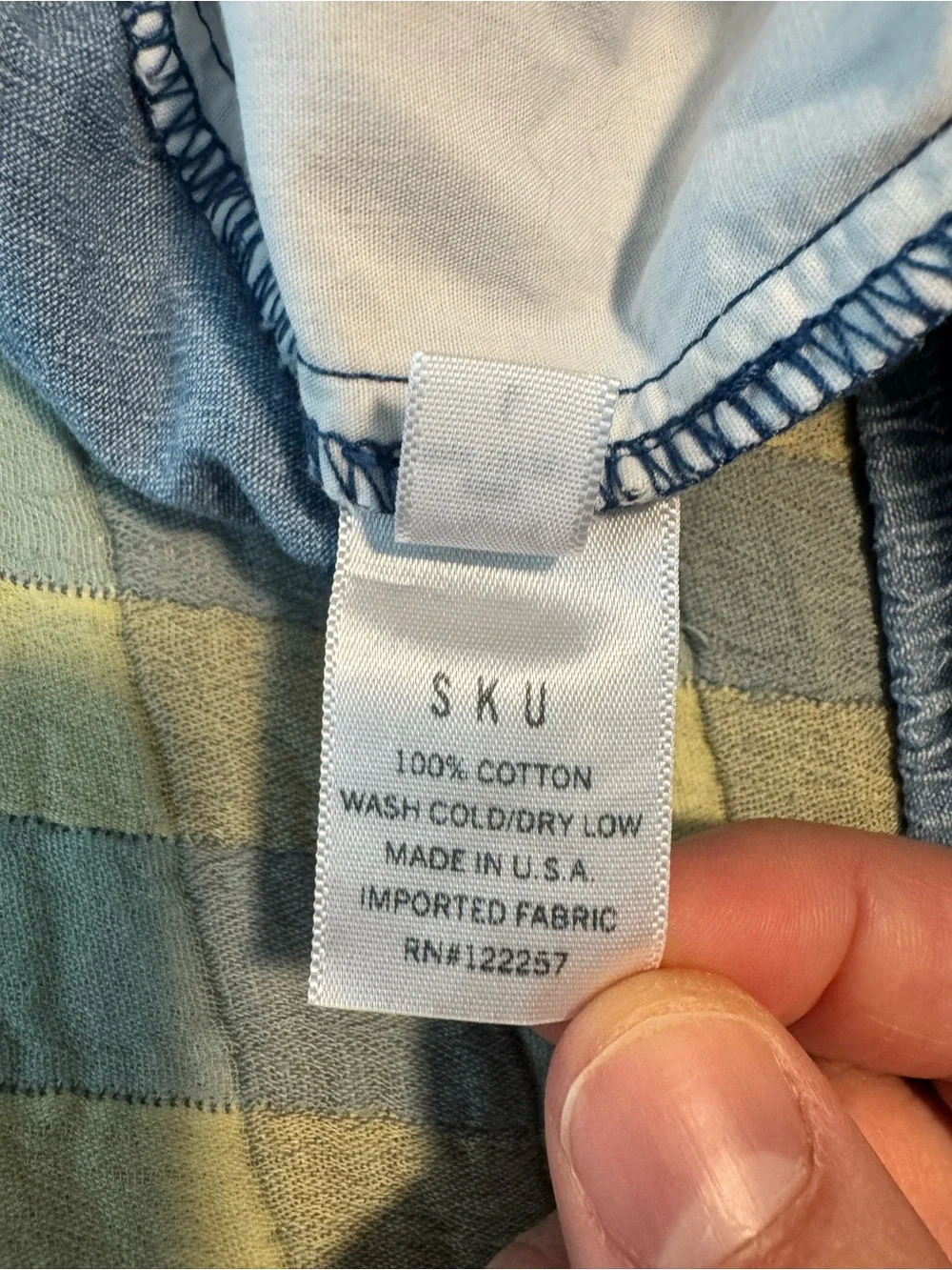 SKU Casual Elastic Waist Chambray Shorts in Light Blue - size large